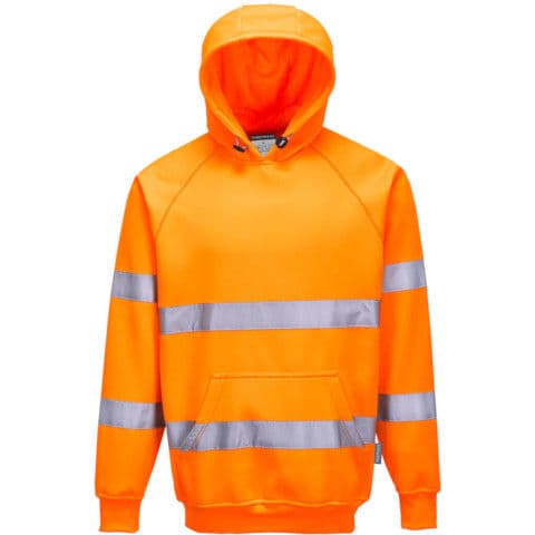 Portwest Hi Vis Hooded Sweatshirt — Hi-Vis Orange