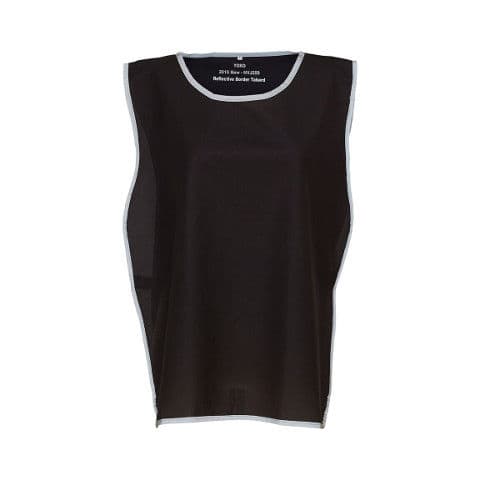 Yoko Reflective Border Tabard — Black