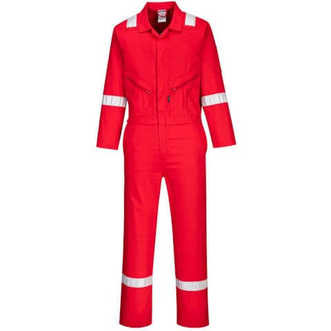 Portwest Iona Cotton Coverall — Red