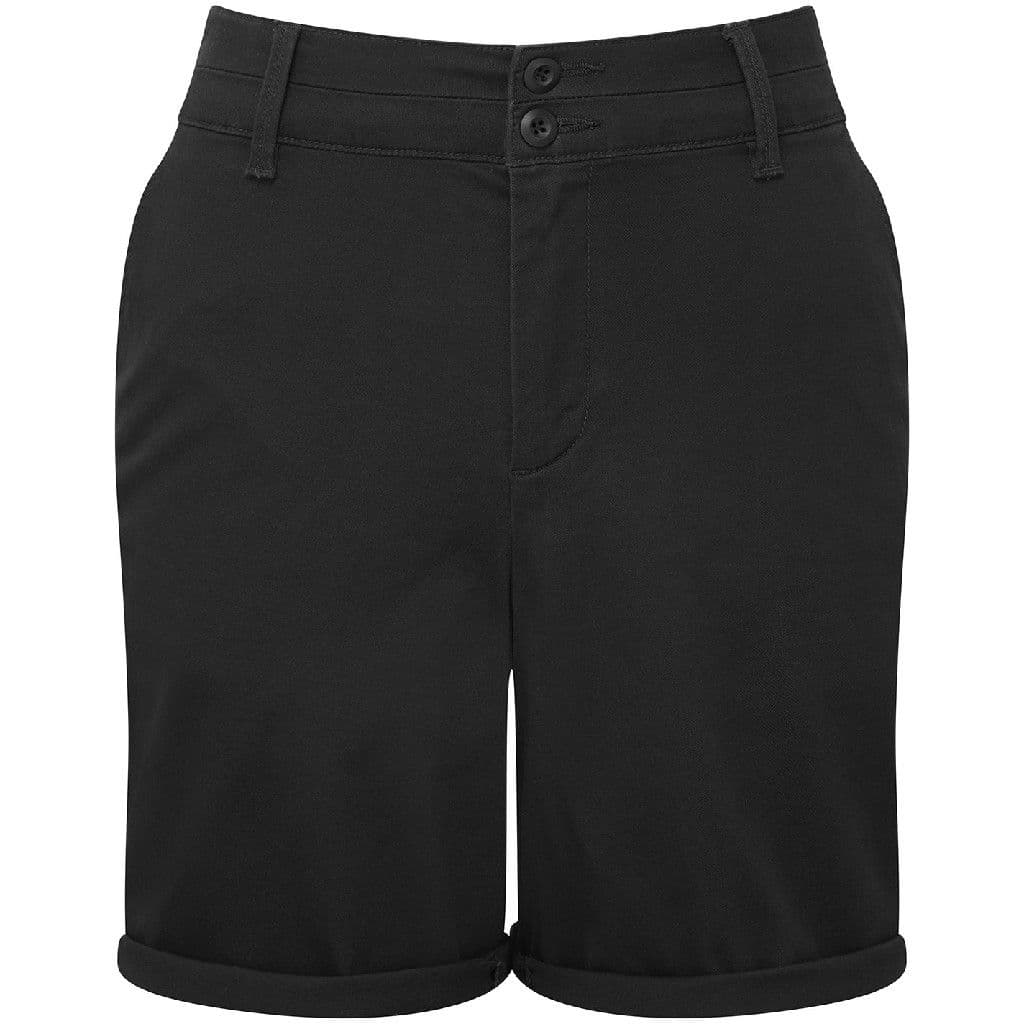 Asquith & Fox Women's Ultimate Chino Shorts — Black