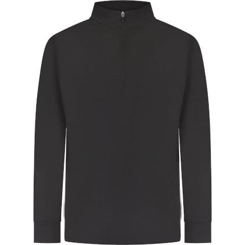 Finden & Hales Quarter Zip Tracksuit top — Black