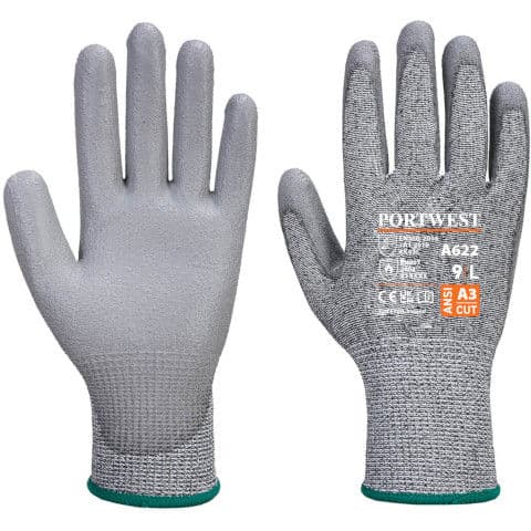 Portwest Cut C13 PU Glove — Grey
