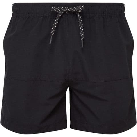 Asquith & Fox Block Colour Swim Shorts — Black
