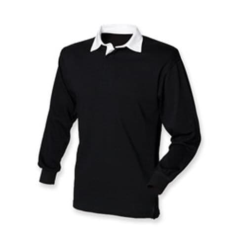 Front Row Classic Rugby Shirt — Black/White