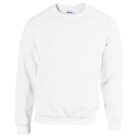 Gildan Adult Crew Neck Sweatshirt — White