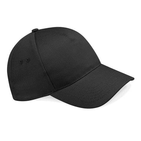 Beechfield Ultimate 5 Panel Cap — Black