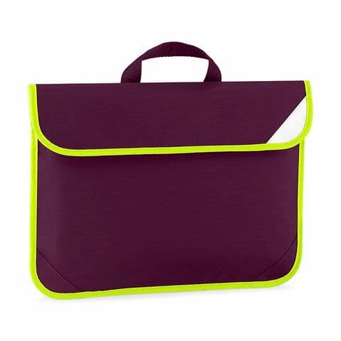 Quadra Enhanced-Viz Book Bag — Burgundy