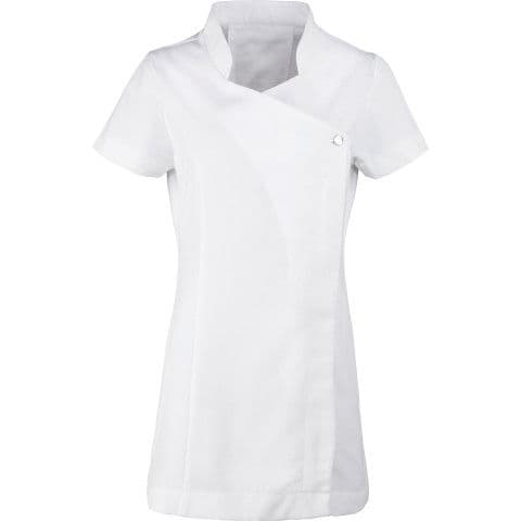 Premier Ladies Blossom Short Sleeve Tunic — White