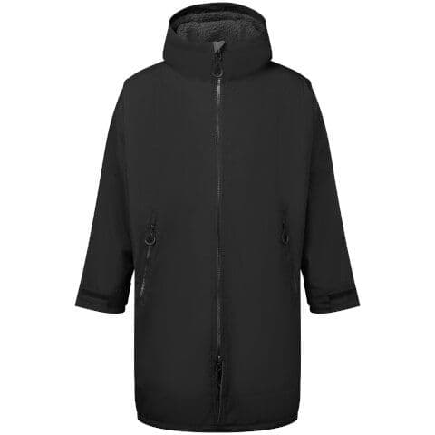 TriDri All-Seasons Waterproof Changing Robe — Black/Charcoal