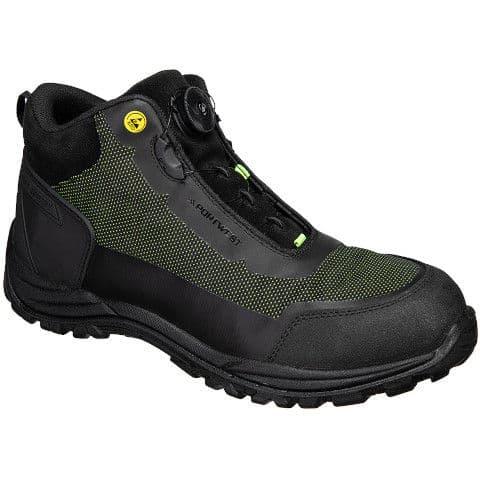 Portwest Girder Composite Mid Boot S3S — Black/Green