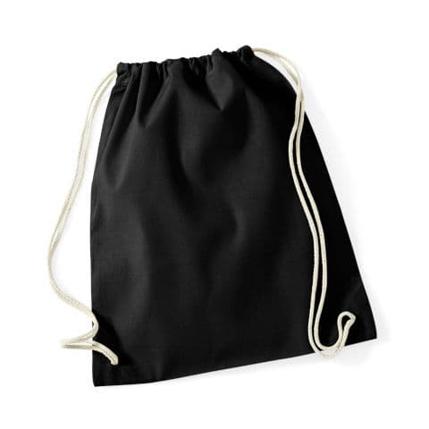 Westford Mill Recycled Cotton Gymsac — Black