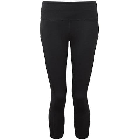 TriDri Women's Recycled Performance Leggings 3/4 length — Black