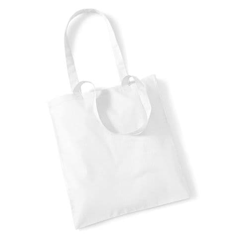 Westford Mill Promo Shoulder Tote Bag — White