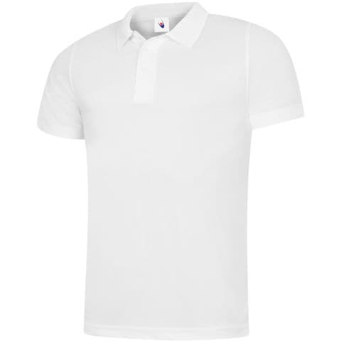 Uneek Mens Super Cool Workwear Poloshirt — White