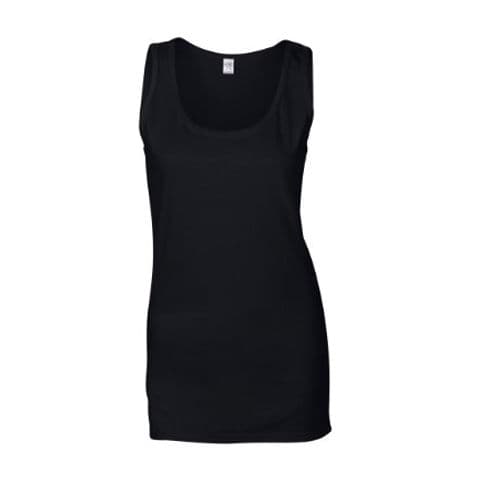 Gildan SoftStyle Ladies Tank Top — Black