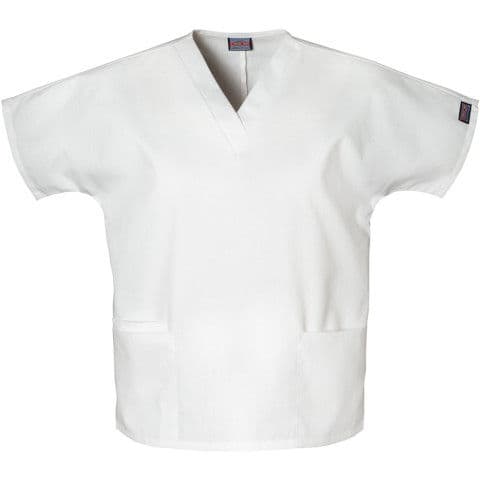 Cherokee Scrub Top — White