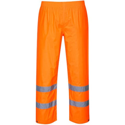 Portwest Hi-Vis Rain Trousers — Orange