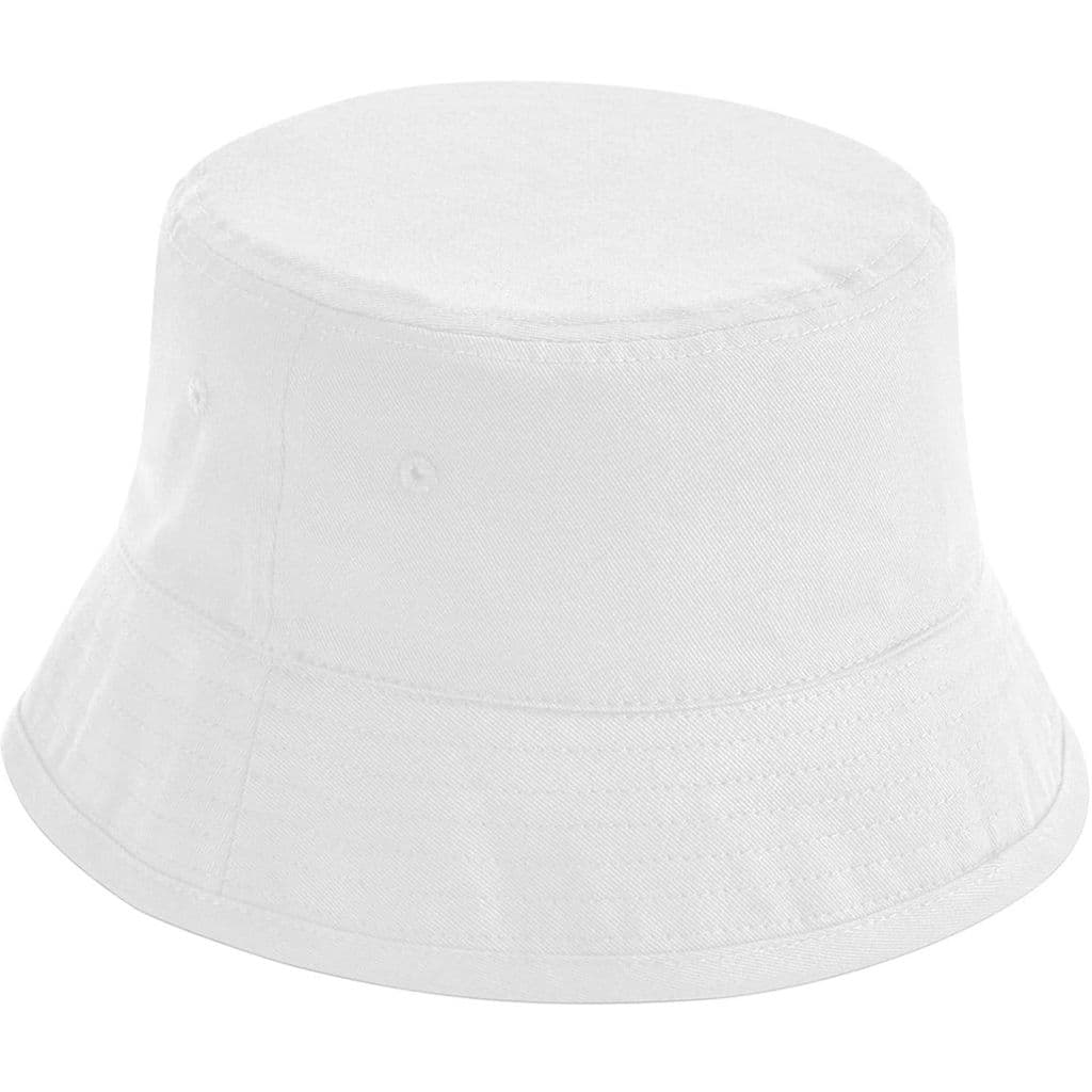 Beechfield Organic Cotton Bucket Hat — White