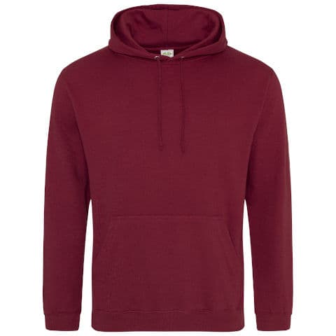 AWDis College Hoodie — Burgundy
