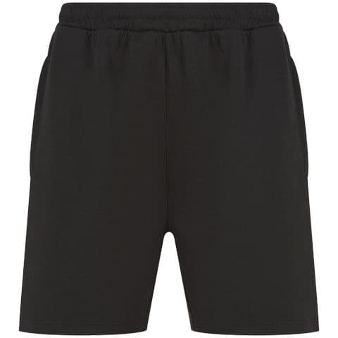 Finden & Hales Knitted Shorts With Zip Pockets — Black