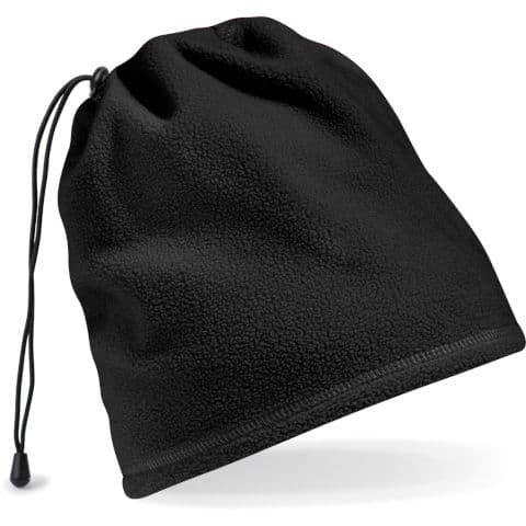 Beechfield Suprafleece Snood-Hat Combo — Black