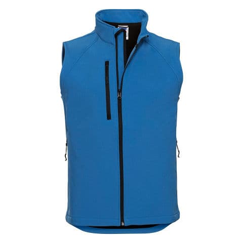 Russell Softshell Gilet — Azure Blue