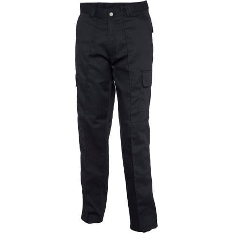 Uneek Cargo Trousers — Black