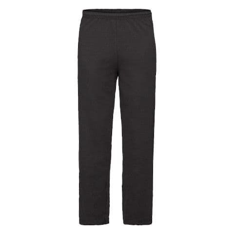 Fruit Of The Loom Men's Lightweight Open Leg Jog Pant — Black