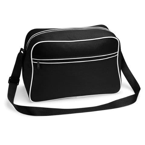 BagBase Retro Shoulder Bag — Black