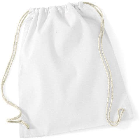 Westford Mill Cotton Gymsac — White