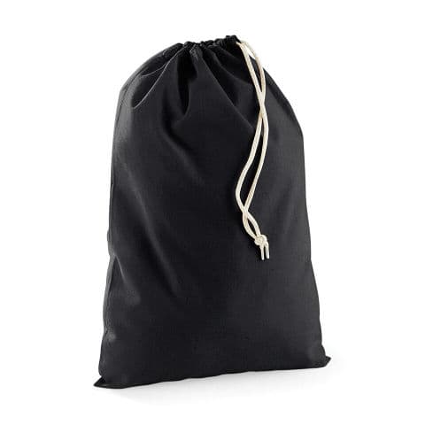Westford Mill Cotton Stuff Bag — Black