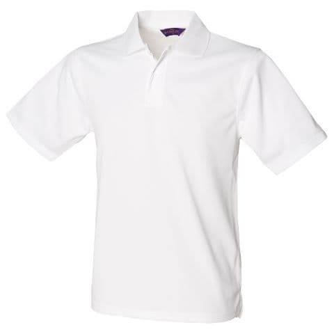 Henbury Coolplus Polo Shirt — White