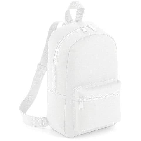 BagBase Mini Essential Fashion Backpack — White