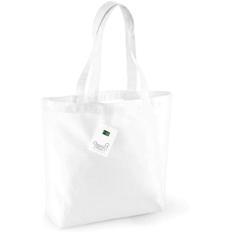 Westford Mill Organic Cotton Shopper — White