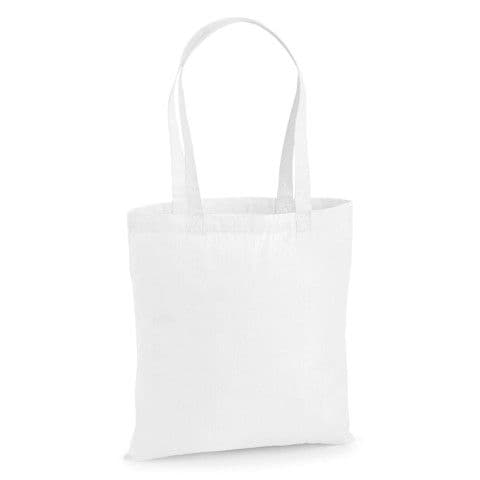 Westford Mill Premium Cotton Tote Bag — White