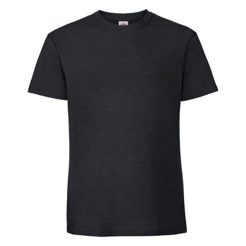 Fruit of the Loom Iconic 195 Ringspun Premium T — Black